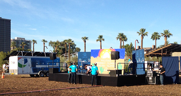 President Clinton and Mobile Solar